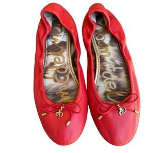 Sam Edelman Ballet Flats Red Women's Size 5.5